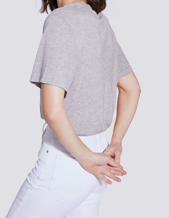 RASHEL LIGHTWEIGHT CREW NECK T SHIRT